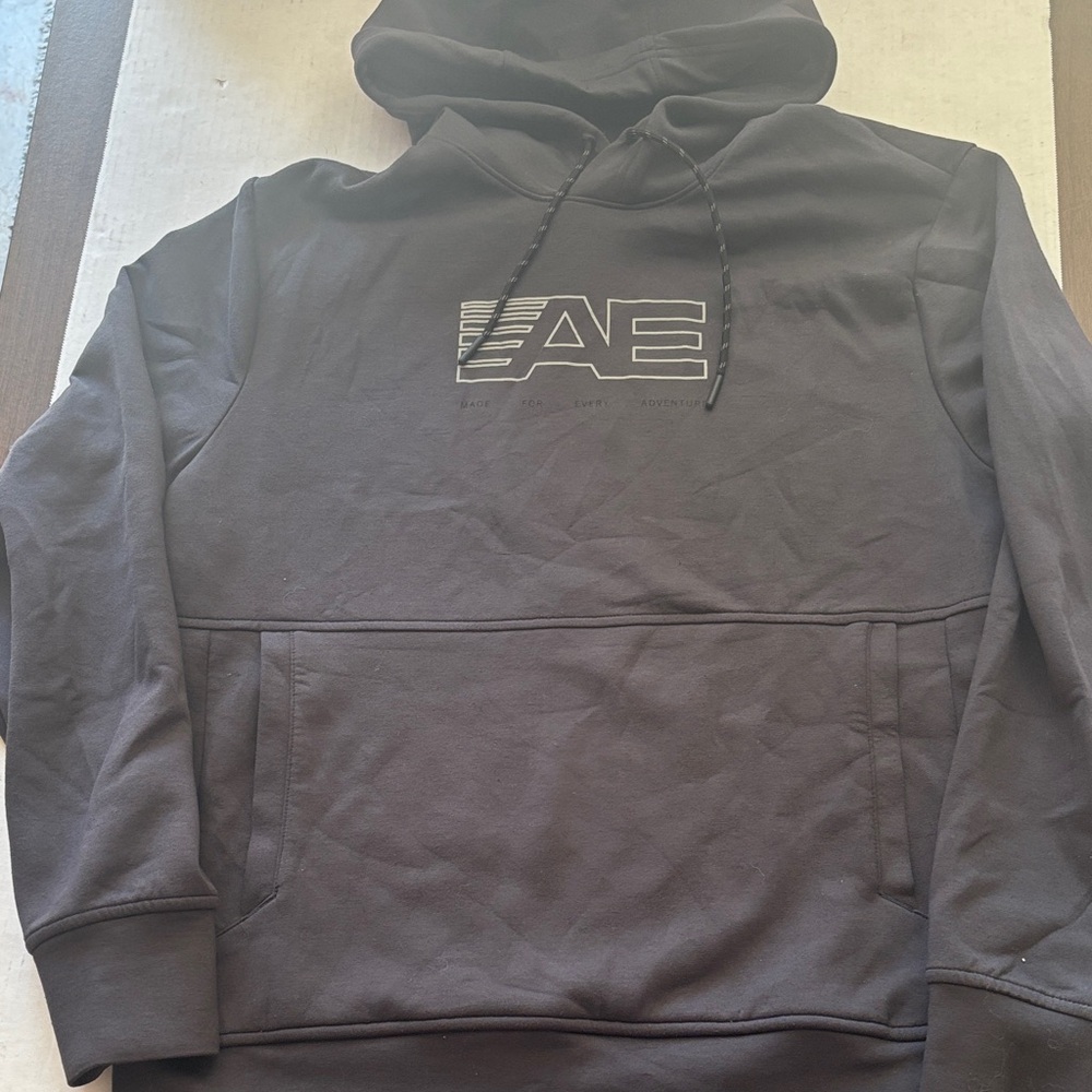 American Eagle Outfitters Men's Charcoal Hoodie
